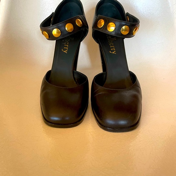 Mulberry Mary Janes with Brass Detail - Picture 2 of 5